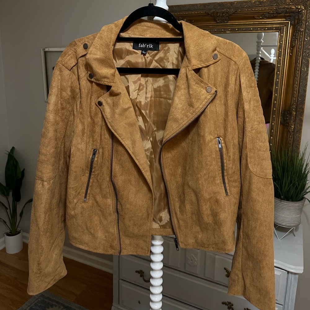 my favorite suede brown Fabrik coat that i have outgrown.. my loss is your gain